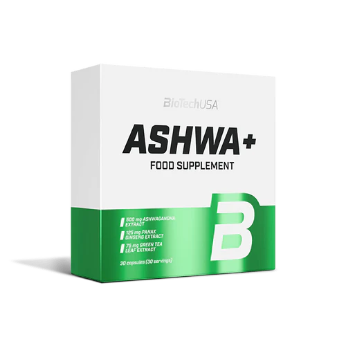 Biotech USA Ashwagandha+Panax Ginseng+Egcg+Caffeine+Green Tea 700Mg - 30 caps