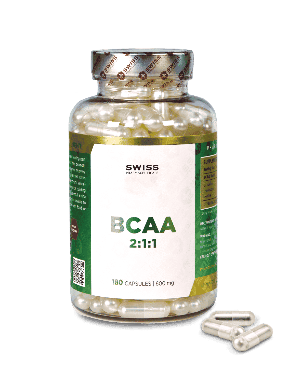 Swiss BCAA 2:1:1 180 Caps