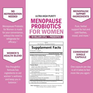 BioSchwartz Menopause Women - 40 Billion CFU Probiotics Hot Flashes Night Sweats Mood Swings and Balance 60 Caps - Görsel 4