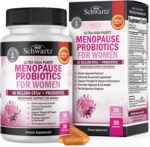 BioSchwartz Menopause Women - 40 Billion CFU Probiotics Hot Flashes Night Sweats Mood Swings and Balance 60 Caps