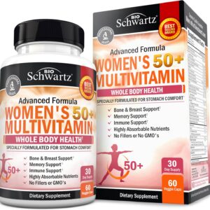 BioSchwartz Daily Multivitamin for Women Vitamin Memory Support Stress Reduction & Healthy Immune Response 60 Caps