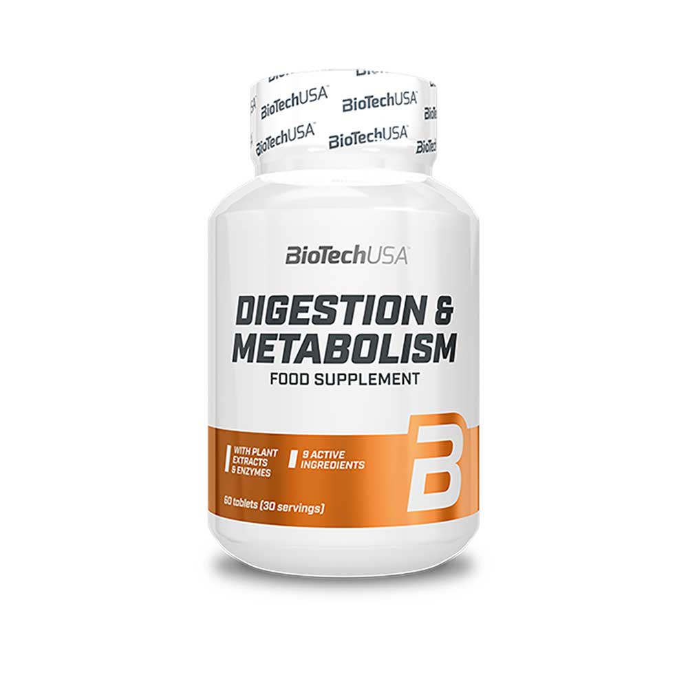 BioTechUSA Digestion & Metabolism Pills with Plant extracts enzymes Minerals and biotin 60 Tablet