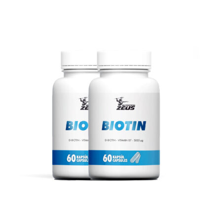 BIOTIN ( SAÇ + CİLT ) Zeus Nutrition 60 Kapsül x 2ADET