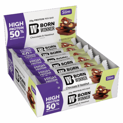 BORN WINNER Slim Protein Bar Box / 12 x 50 g