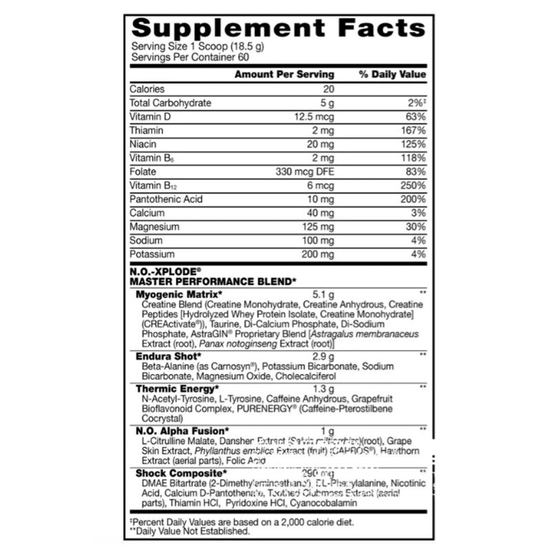 Bsn No-xplode Legendary Preworkout 555 G 30 Servis - Görsel 5