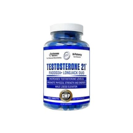 Hitech Testosterone 21 Testo Booster Fadogia Agrestis+Tongkat Ali+Ashwagandha 120 Tablet