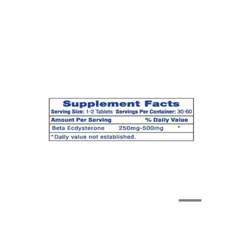HiTech Pharmaceuticals Ecdısten Beta Ecdysterone 250 mg 60 Tablet