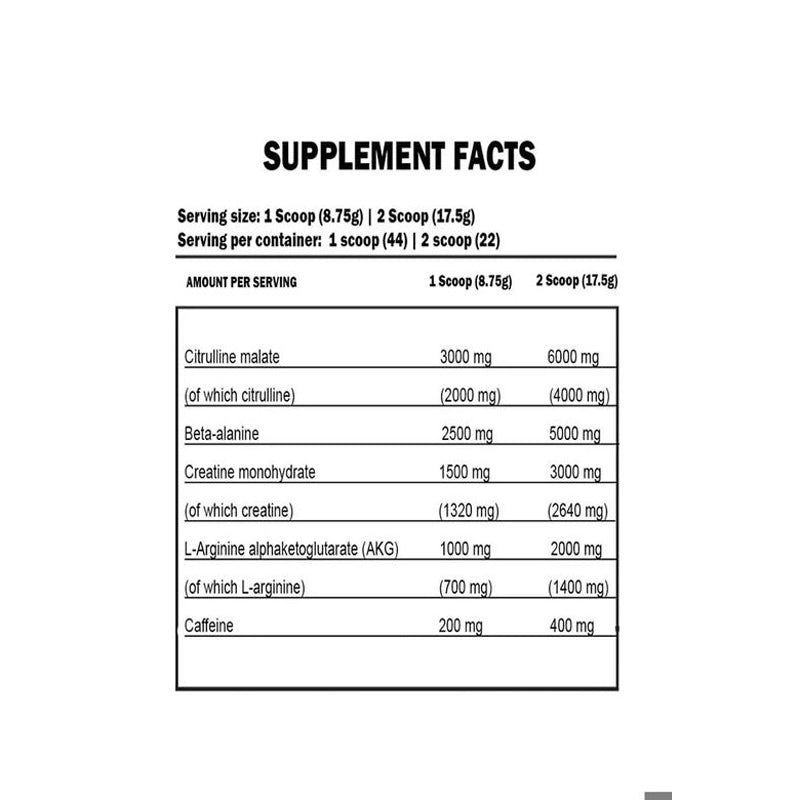 KEVİN LEVRONE SHAABOOM PUMP PREWORKOUT 385 g – 44 SERVİS