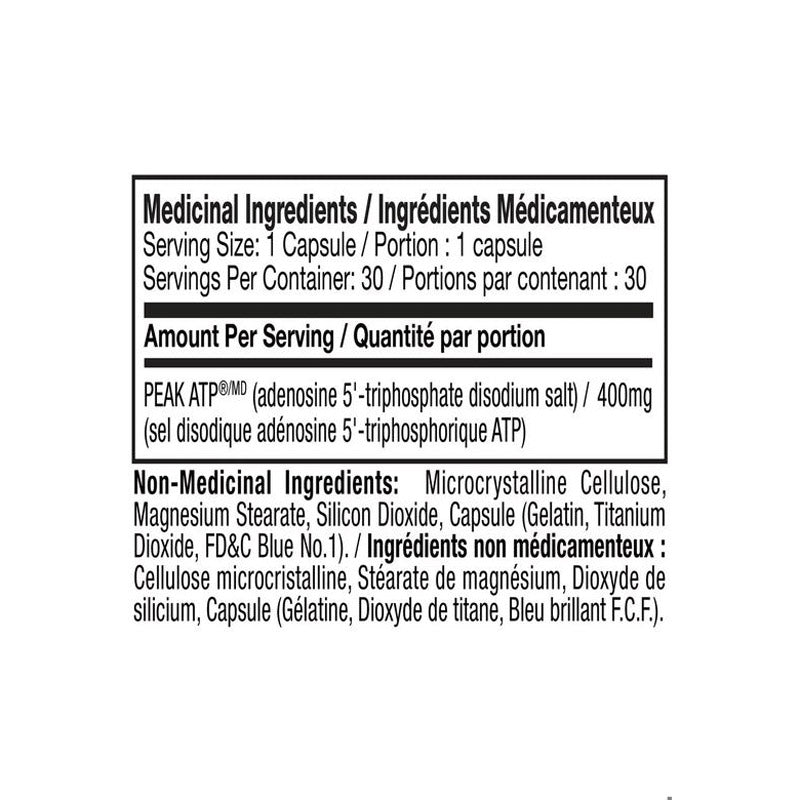 MuscleTech Muscle Builder Building Men Women Nitric Oxide Booster 400mg Peak ATP 30 Caps - Görsel 2