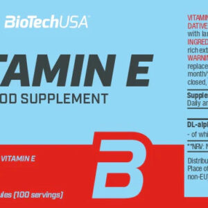 Biotech Usa Vitamin E Antioxidants immune system – 100 softgel