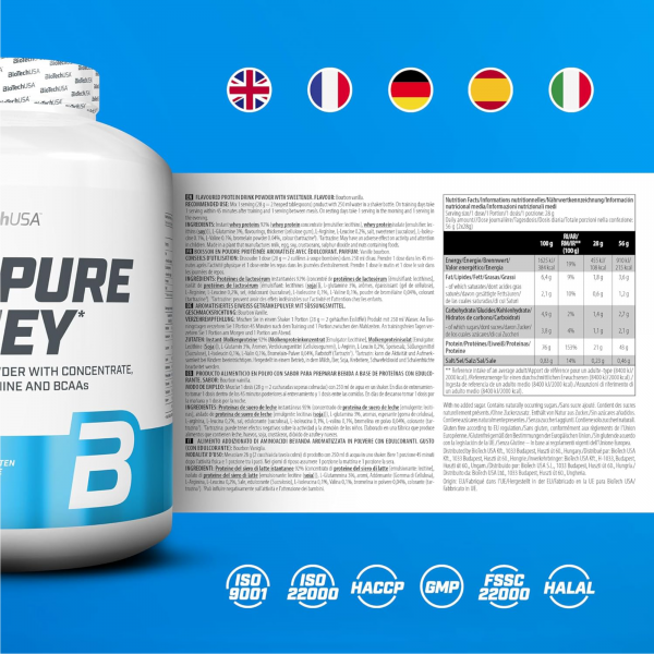 BioTechUSA Pure Whey Protein 2270 Gr - Çikolata - Görsel 3
