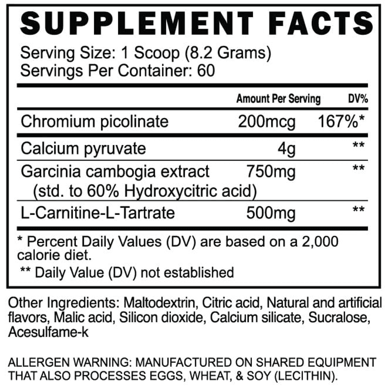 BlackStone FLA-2 Non Stimulant Weight Appetite Control Garcinia Cambogia+L Carnitine Fat Burner
