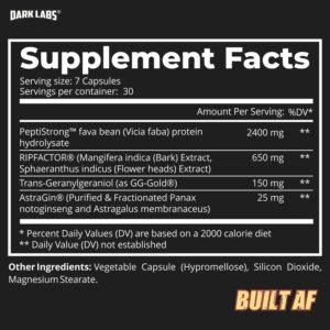 Dark labs Built Af PeptiStrong – 210 Kapsül - Görsel 2