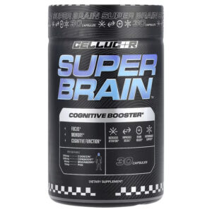 Cellucor Super Brain Cognitive Focus Vitamin B12 Folate Acetyl-L-Carnitine Cognizin Citicoline PQQ 30 Caps