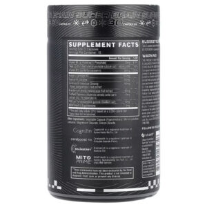 Cellucor Super Brain Cognitive Focus Vitamin B12 Folate Acetyl-L-Carnitine Cognizin Citicoline PQQ 30 Caps
