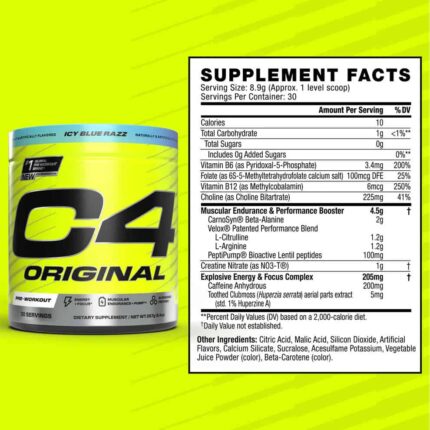 Cellucor C4 Original PreWorkout Powder 30 Servis