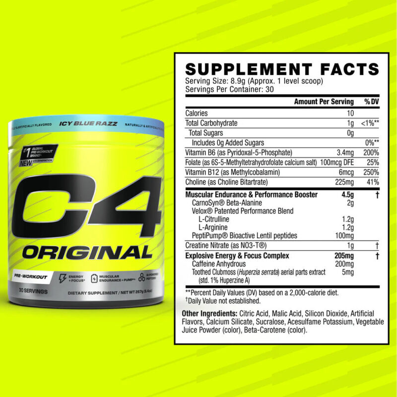 Cellucor C4 Original PreWorkout Powder 30 Servis