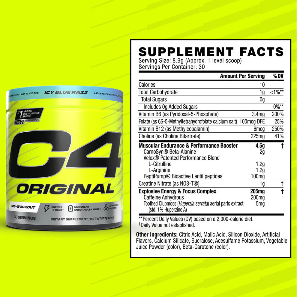 Cellucor C4 Original PreWorkout Powder 30 Servis