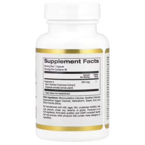 California Gold Nutrition Huperzine A Memory & Cognitive 250 mcg 90 Veggie Caps