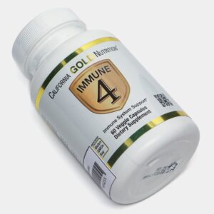 California Gold Nutrition Immune 4 Immune System Support C vitamin+D vitamin+Zinc Selenium 60 Veggie