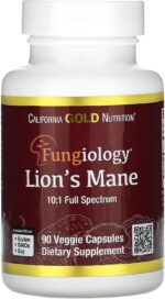 California Gold Nutrition Organic Lion's Mane Mushrooms Brain & Cognitive 90 PlantCaps