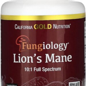 California Gold Nutrition Organic Lion's Mane Mushrooms Brain & Cognitive 90 PlantCaps