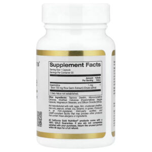 California Gold Nutrition Spermidine Rice Germ Extract Antioxidants 1 mg 30 Veggie Caps