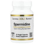 California Gold Nutrition Spermidine Rice Germ Extract Antioxidants 1 mg 30 Veggie Caps