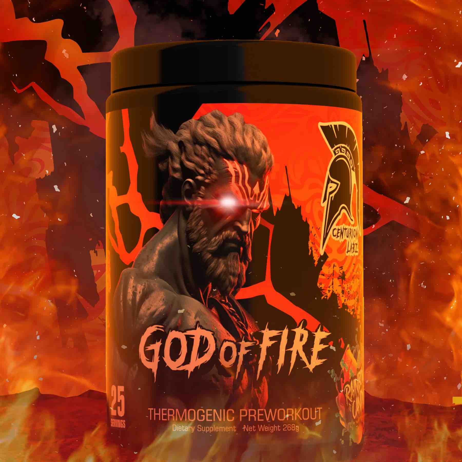 Centurion Labz God of Fire Thermo Ripped Pump Pre-Workout