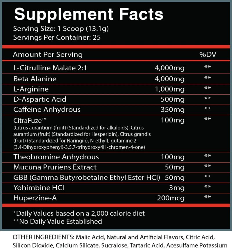 Centurion Labz God of Fire Thermo Ripped Pump Pre-Workout - Görsel 3