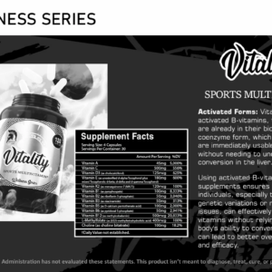 Centurion Labz Vitality Vitamin Complex 120 Vegan Kapsül