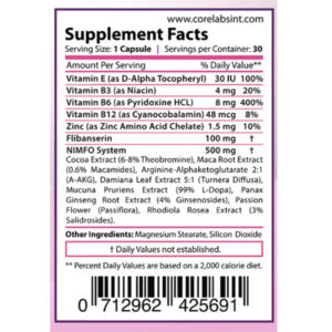 CORE LABS NIMFO Female Libido booster flibanserin 30 caps - Görsel 2