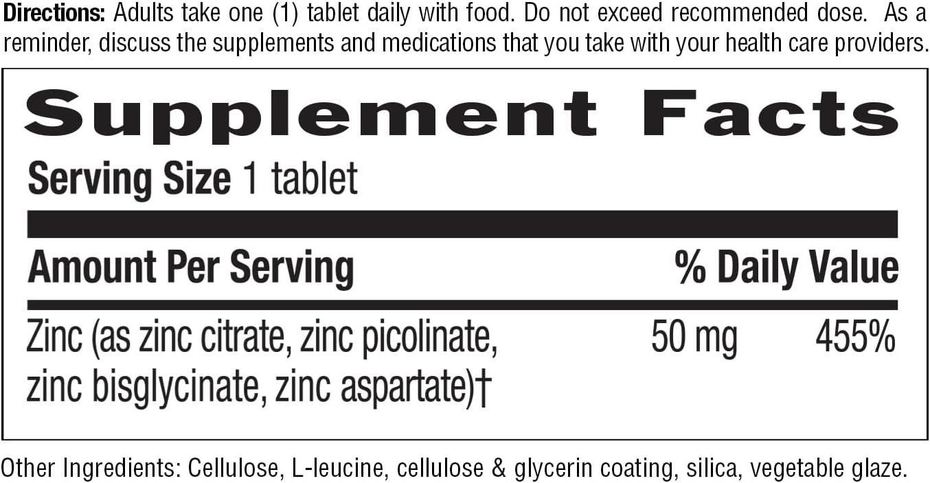 Country Life Target-Mins Zinc citrate , picolinate , bisglycinate 50 mg 90 Tablet Immune Health - Görsel 3