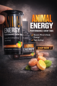 Universal Nutrition Animal Energy Preworkout Boosts Mind 16 Chews x 9 bottle - Görsel 3