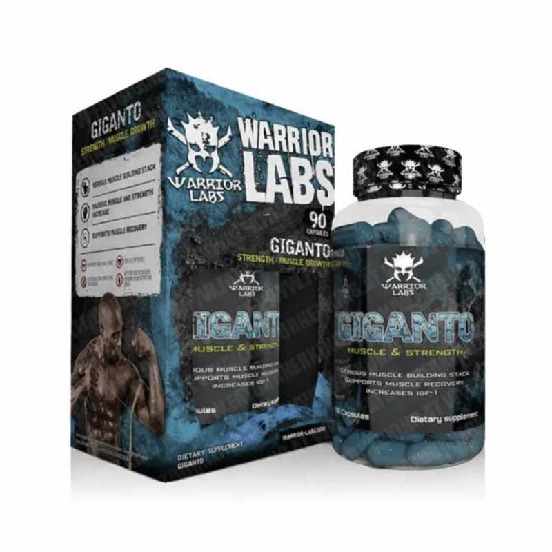 Warrior labs Giganto Mix - Mk677 , IGF1 , Nac , Milk Thistle Tudca 90 Caps