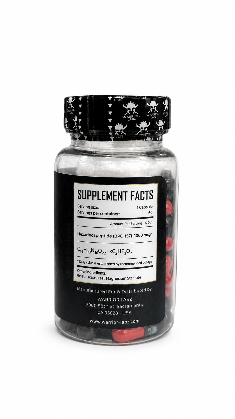Warrior Labs Bpc157 1000 mcg 60 Caps - Görsel 2