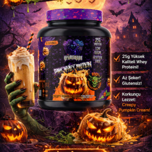 Grimsupps Dark Whey Protein Tozu 528g – Creepy Pumpkin Cream – 25g Protein
