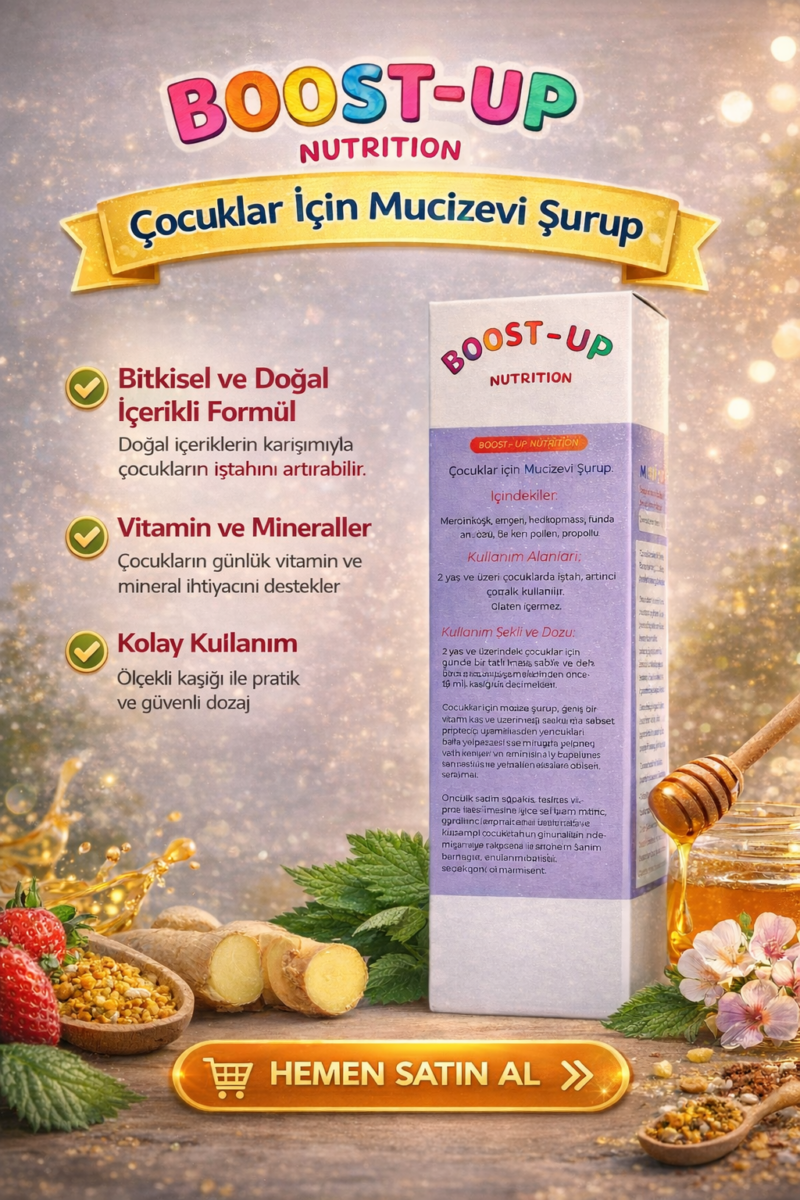 Boost Up Nutrition Kids Children bitkisel şurup Doğal Karbonhidrat Yardımcısı Bitkisel Gainer Appetite Weight Gain 150 ml - Görsel 3