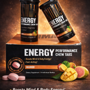 Universal Nutrition Animal Energy Preworkout Boosts Mind 16 Chews x 9 bottle