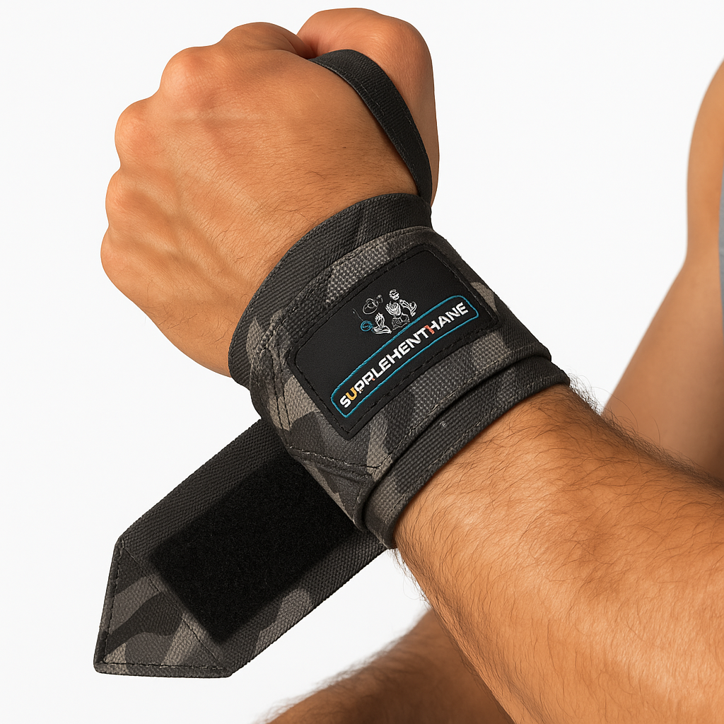 SupplementHane Logolu Fitness-Crossfit Ağırlık – Wrist Wraps Bileklik