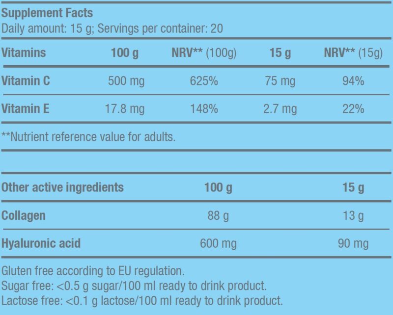 BioTech USA Collagen(Kolajen) Hyaluronic acid - 300 g - Görsel 4