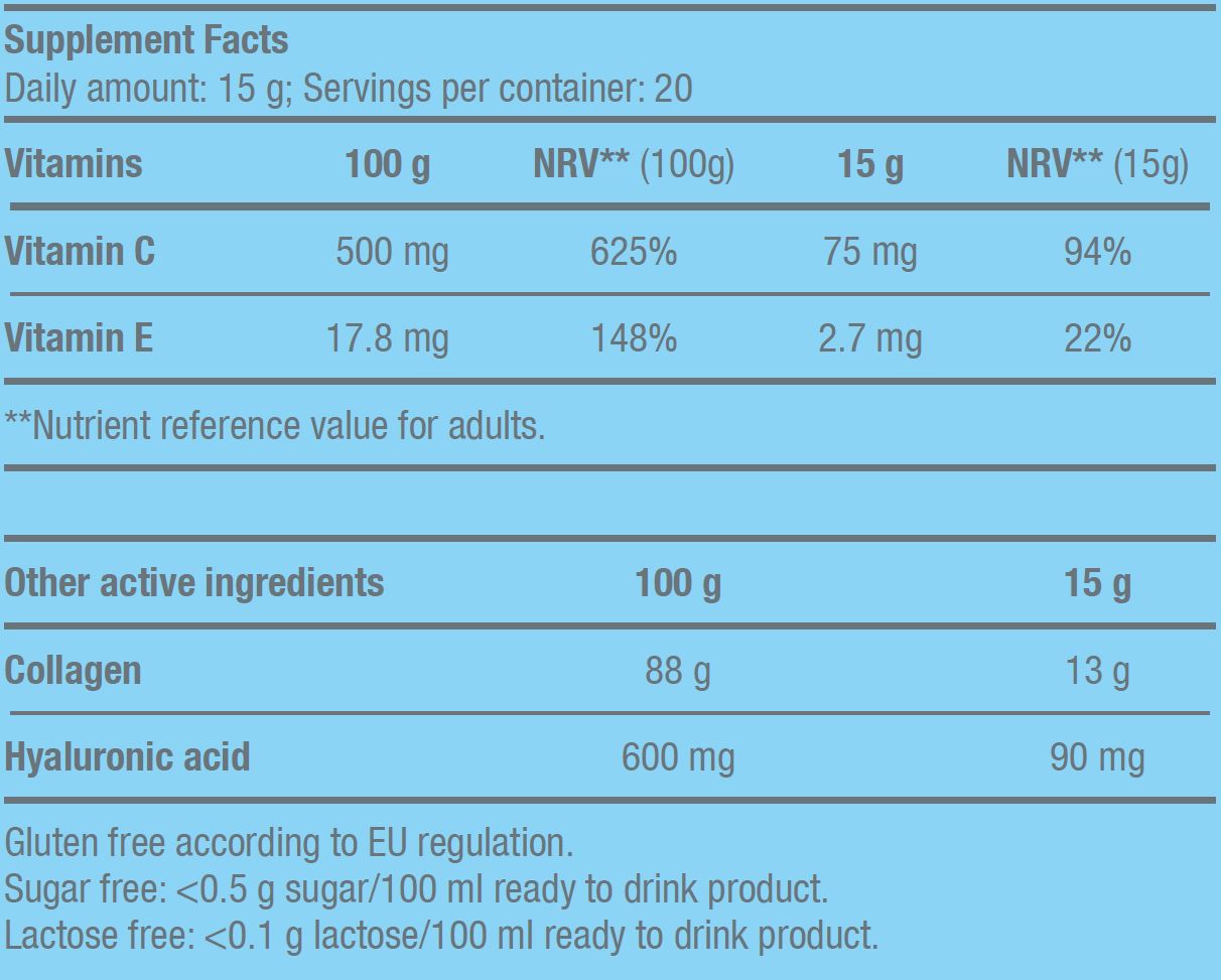 BioTech USA Collagen(Kolajen) Hyaluronic acid - 300 g - Görsel 4