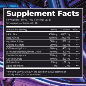 Dark Labs Crack Preworkout 40 Servis - Görsel 2