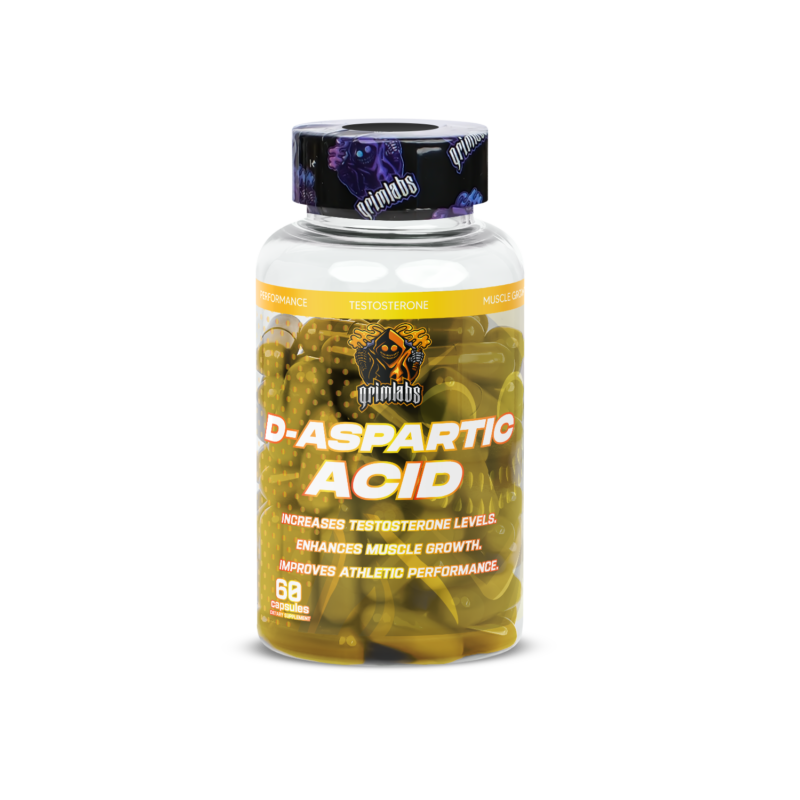 Grimlabs DAA, D-Aspartic Acid 500mg 60 Servings