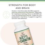 Double Wood Acetyl L-Carnitine ALCAR for Brain Memory Function Support 1,000mg 150 Caps - Görsel 2