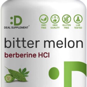 Deal Supplement Bitter Melon with Berberine Hcl 15,000mg Per Serving 300 Caps