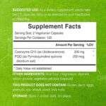 DEAL SUPPLEMENT CoQ10 with PQQ Bioavailable Coenzyme Q10 Energy & Brain Health 240 Veggie Caps - Görsel 2