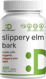 DEAL SUPPLEMENT Organic Slippery Elm kaygan karaağaç Digestive Support 300 Caps
