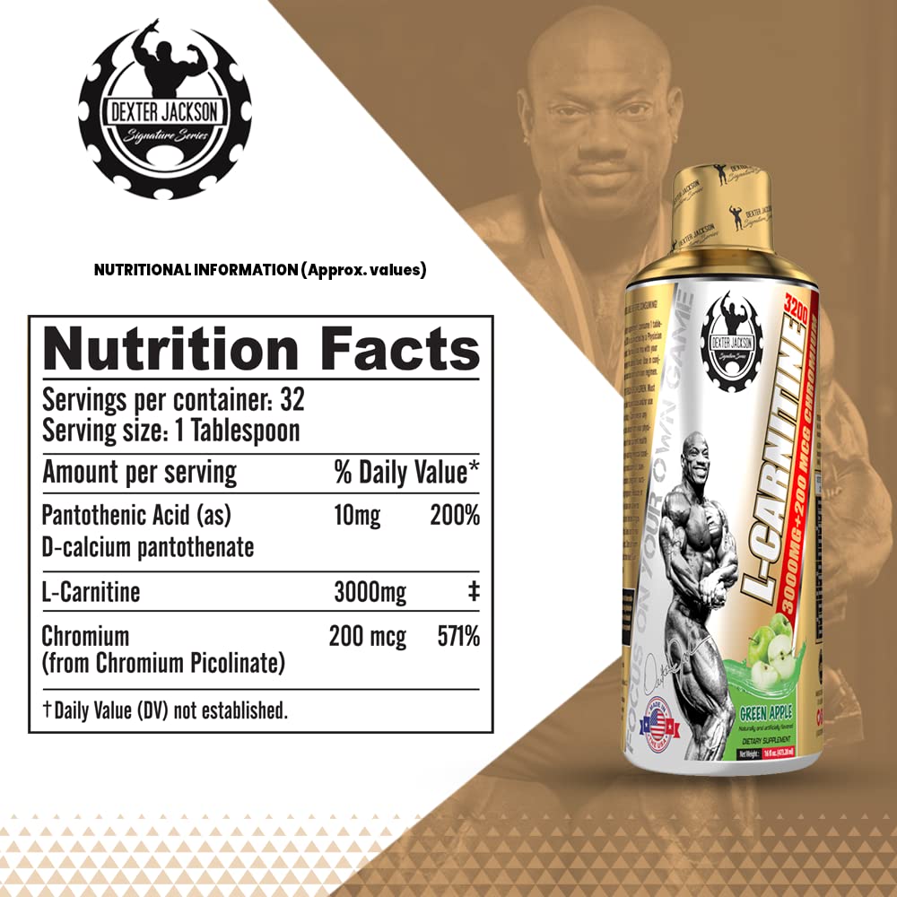 Dexter Jackson Gold Series L-Carnitine Fat Burner 3200  – 50 SERVİS