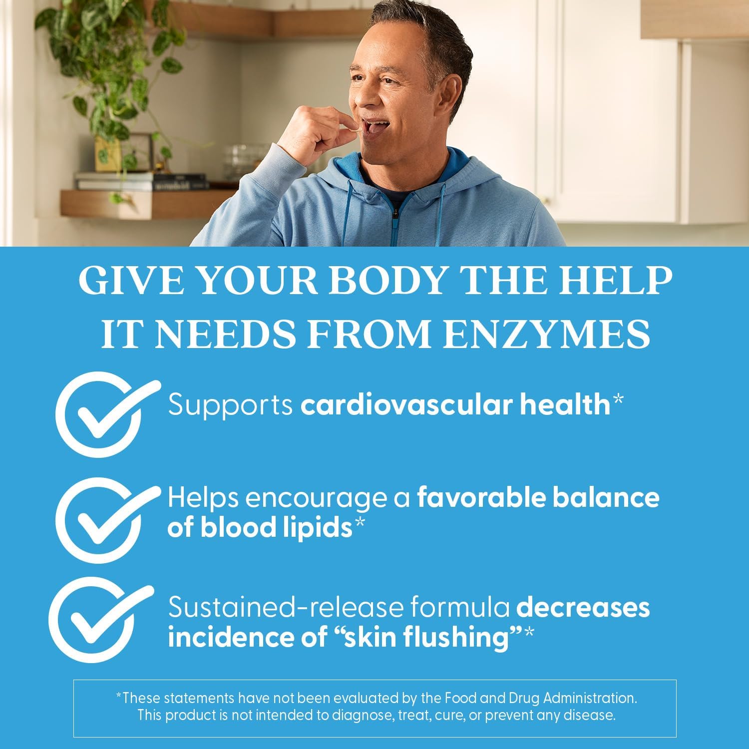 Doctors Best Sustained-Release Vitamin B3 Niacin with niaXtend Supports Heart Health 120 Veg Caps - Görsel 3